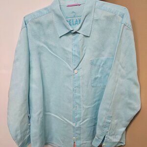 Casual lined long-sleeved shirt